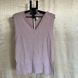 H&M Divided | Women’s Lilac Ribbed Knit Sweater Vest | Size S